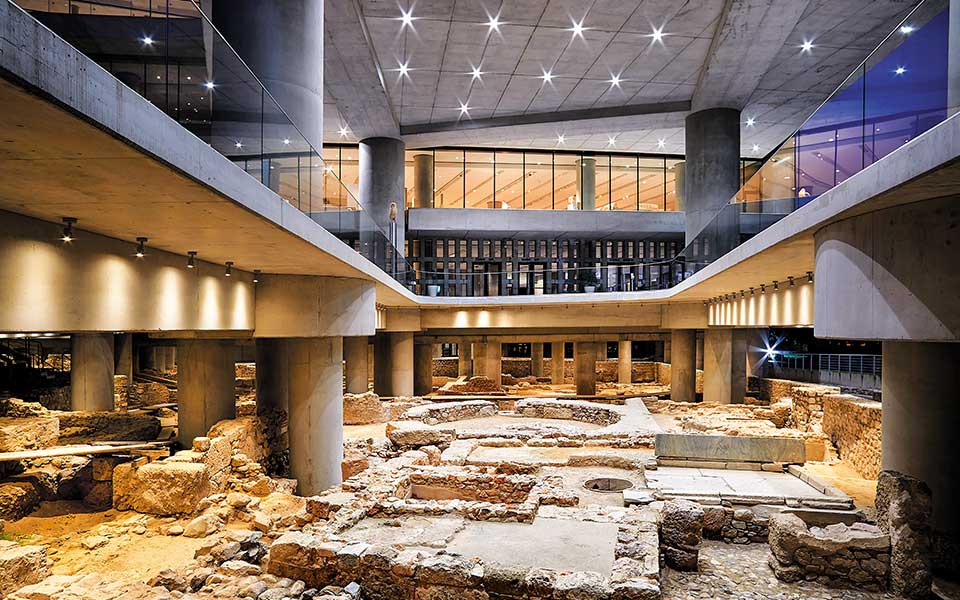 The acropolis museum full of history in Athens, Greece