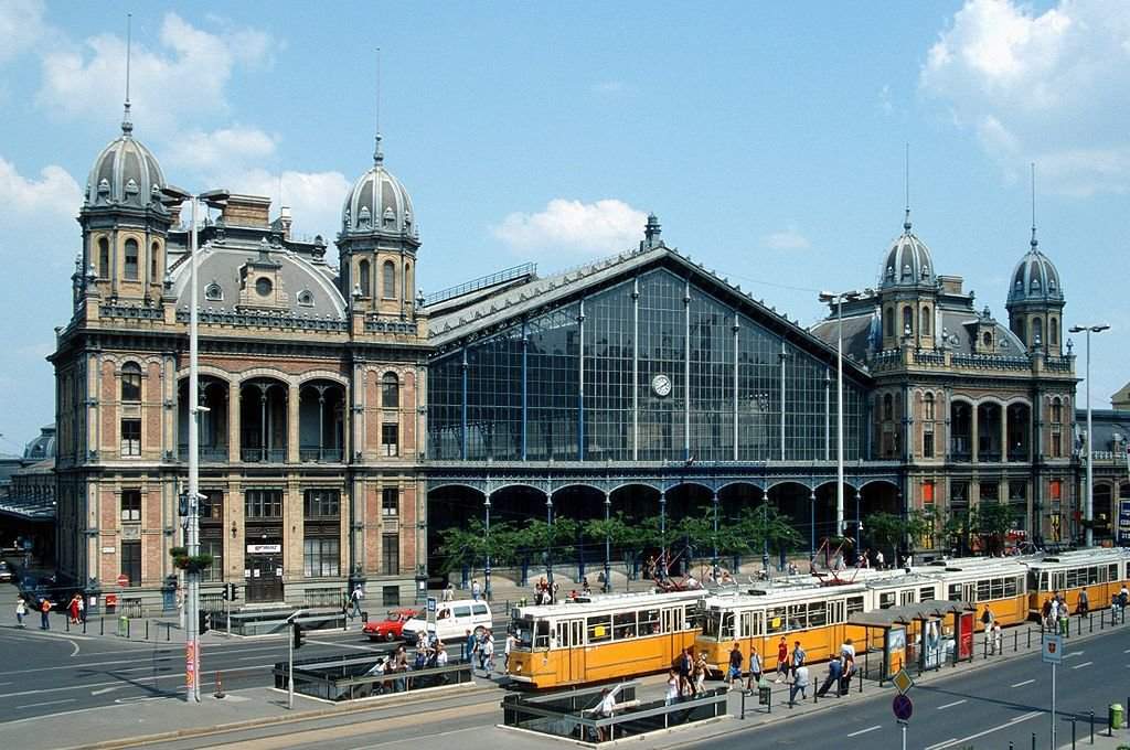 Railway station in Budapest, Hungary