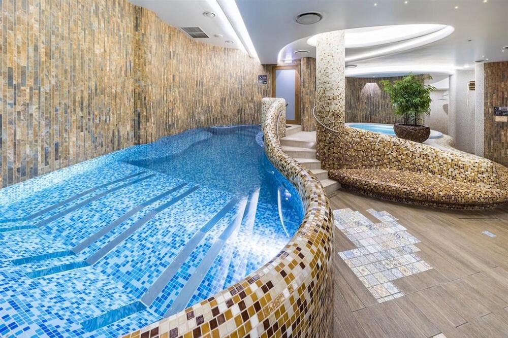 Hotel pool in Riga, Latvia