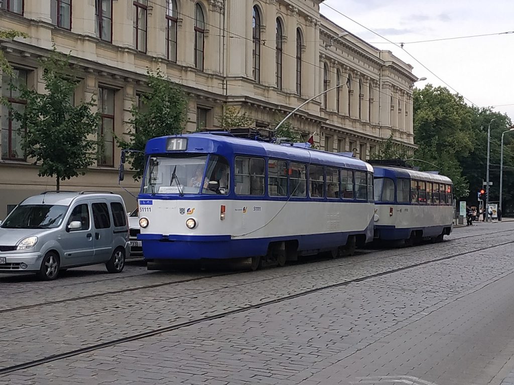 Tram in Riga, Latvia
