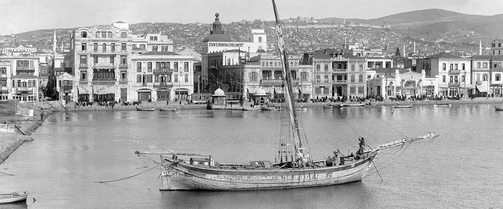 Black and white photo of Thessaloniki, Greece