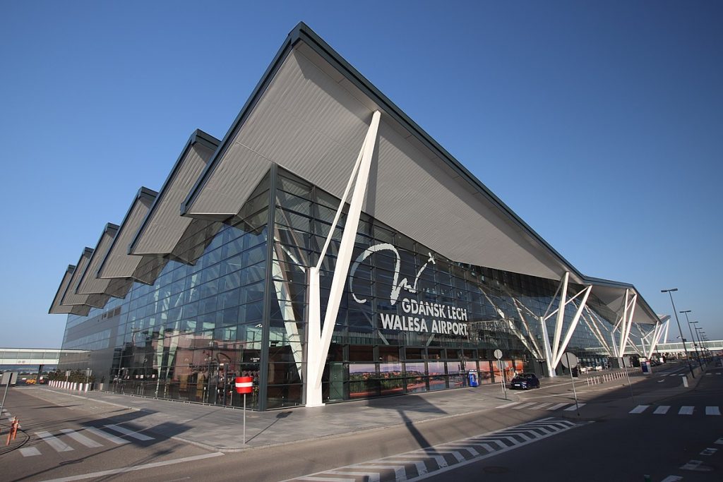 Airport in Gdansk, Poland