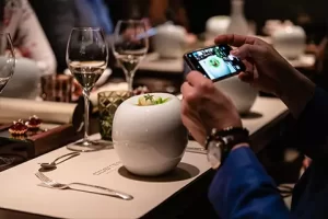 Costes Restaurant table