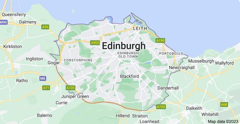 Edinburgh map